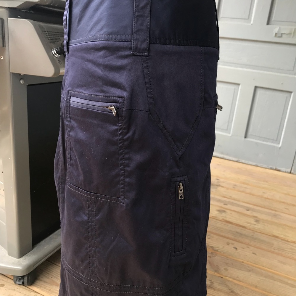 DVF Navy Blue Samantha Multi Zippers Skirt Sz 8 - Picture 5 of 16